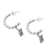 Sterling silver drop earrings, 'Hopeful Prayer' - Sterling Silver Floral-Motif Drop Earrings