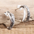Sterling silver drop earrings, 'Cashew Leaves' - Sterling Silver Leaf-Motif Drop Earrings (image 2) thumbail