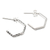 Sterling silver drop earrings, 'Harmony in Silver' - Hand Made Sterling Silver Drop Earrings