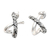 Sterling silver drop earrings, 'Growing Gardens' - Handmade Sterling Silver Drop Earrings