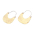 Brass dangle earrings, 'Vintage Tote in Brass' - Handmade Brass and Sterling Silver Dangle Earrings