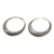 Sterling silver hoop earrings, 'Narrow Eclipse' - Sterling Silver Antique-Finish Hoop Earrings