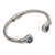 Blue topaz cuff bracelet, 'Holding On' - Hand Crafted Blue Topaz Cuff Bracelet (image 2b) thumbail