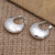 Sterling silver drop earrings, 'Glow Up' - Handmade Sterling Silver Drop Earrings (image 2b) thumbail