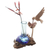 Wood and glass sculpture, 'Small Sips' - Handblown Glass and Wood Hummingbird Sculpture (image 2c) thumbail