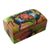 Wood jewelry box, 'Coy Dance' - Handmade Butterfly-Motif Wood Jewelry Box