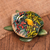 Hand-painted wood jewelry box, 'Forest Turtle' - Hand-Painted Crocodile Wood Turtle Jewelry Box (image 2) thumbail
