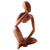 Wood statuette, 'Common Dream' - Hand Crafted Suar Wood Statuette (image 2c) thumbail