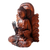 Holzskulptur - Handgeschnitzte Buddha-Skulptur aus Suar-Holz