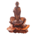 Wood sculpture, 'Meditating Bitsu' - Hand Made Suar Wood Meditation Sculpture (image 2a) thumbail