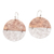 Sterling Silver Copper Accent Dangle Earrings, 'Wedding Party' - Sterling Silver Copper Accent Dangle Earrings