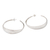 Sterling silver half-hoop earrings, 'Every Moment' - Hand Crafted Sterling Silver Half-Hoop Earrings (image 2b) thumbail