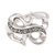 Sterling silver cocktail ring, 'Infinite Affection' - Sterling Silver Infinity Cocktail Ring