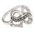 Sterling silver cocktail ring, 'Infinite Affection' - Sterling Silver Infinity Cocktail Ring