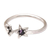 Amethyst wrap ring, 'Dark Garden' - Amethyst and Sterling Silver Wrap Ring (image 2b) thumbail
