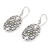 Peridot dangle earrings, 'Eucalyptus Leaves' - Peridot and Sterling Silver Dangle Earrings