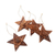 Wood holiday ornaments, 'Little Lotus' (set of 4) - Handmade Sunflower Wood Holiday Ornaments (Set of 4) thumbail