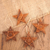 Wood holiday ornaments, 'Little Lotus' (set of 4) - Handmade Sunflower Wood Holiday Ornaments (Set of 4) (image 2c) thumbail