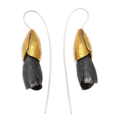 Ohrhänger aus Kupfer und Messing - Handgefertigte Ohrhänger aus Kupfer und Messing