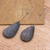 Verkupferte Ohrhänger, 'Fruit Scoop' - Handgefertigte kupferbeschichtete Ohrringe mit Baumeln