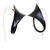 Brass drop earrings, 'Summer Vibration' - Handmade Abstract Black Brass Drop Earrings