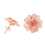 Rose gold-plated filigree button earrings, 'Rose Belle' - Rose Gold-Plated Filigree Button Earrings (image 2c) thumbail