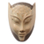 Dekorative Holzkiste, 'Halloween-Maske' - Handgefertigte Hibiskus-Holz-Deko-Box