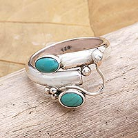 Featured review for Turquoise wrap ring, Passed Message