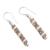 Gold-accented dangle earrings, 'Golden Bands' - Gold-Accented Sterling Silver Dangle Earrings (image 2c) thumbail