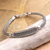Men's sterling silver pendant bracelet, 'Electric Current' - Men's Hand Crafted Sterling Silver Pendant Bracelet thumbail