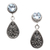 Blue topaz dangle earrings, 'Mystic Leaves in Blue' - Sterling Silver and Blue Topaz Dangle Earrings from Bali (image 2a) thumbail