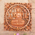 Wood relief panel, 'Dealing in Anxiety' - Hand Made Suar Wood Buddha-Motif Relief Panel (image 2) thumbail