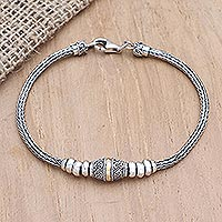 Featured review for Gold-accented pendant bracelet, Happy at Heart
