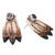 Amethyst drop earrings, 'Magic Feather' - Amethyst and Sterling Silver Drop Earrings (image 2c) thumbail