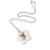 Amethyst pendant necklace, 'Pale Spring' - Amethyst Floral-Motif Pendant Necklace thumbail