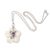 Amethyst pendant necklace, 'Pale Spring' - Amethyst Floral-Motif Pendant Necklace (image 2b) thumbail