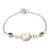 Peridot pendant bracelet, 'Pale Garden' - Peridot and Sterling Silver Pendant Bracelet thumbail
