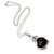 Blue topaz pendant necklace, 'Faithful Romance' - Blue Topaz Heart-Motif Pendant Necklace