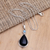 Blue topaz pendant necklace, 'Heartbroken Tears' - Sterling Silver and Blue Topaz Pendant Necklace