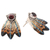 Garnet drop earrings, 'Flying High' - Balinese Garnet and Sterling Silver Drop Earrings (image 2c) thumbail