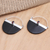 Garnet drop earrings, 'Basket of Beauty' - Artisan Crafted Garnet and Sterling Silver Drop Earrings (image 2b) thumbail