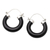 Sterling silver hoop earrings, 'True Courage' - Hand Crafted Sterling Silver Hoop Earrings thumbail