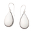 Sterling silver dangle earrings, 'Pale Pear' - Hand Crafted Sterling Silver Dangle Earrings