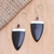 Garnet dangle earrings, 'True Confidence' - Hand Made Garnet Dangle Earrings (image 2) thumbail