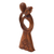 Wood statuette, 'Hugging' - Handmade Romantic Suar Wood Statuette (image 2c) thumbail