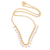 Gold-plated cultured pearl pendant necklace, 'Pearly Gates' - Gold-Plated and Cultured Pearl Pendant Necklace thumbail
