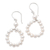 Cultured pearl dangle earrings, 'Tea Time' - Sterling Silver and Cultured Pearl Dangle Earrings thumbail