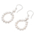 Cultured pearl dangle earrings, 'Tea Time' - Sterling Silver and Cultured Pearl Dangle Earrings (image 2c) thumbail