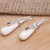 Garnet dangle earrings, 'Visionary Sight' - Hand Crafted Garnet and Sterling Silver Dangle Earrings (image 2b) thumbail