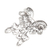 Sterling silver brooch, 'Butterfly Forest' - Hand Made Sterling Silver Butterfly Brooch (image 2b) thumbail